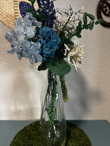 Blue floral bouquet