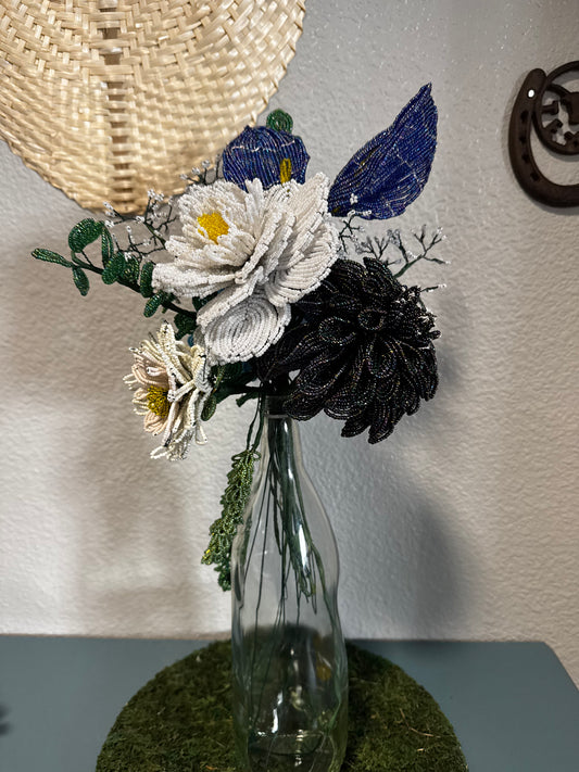 Blue floral bouquet