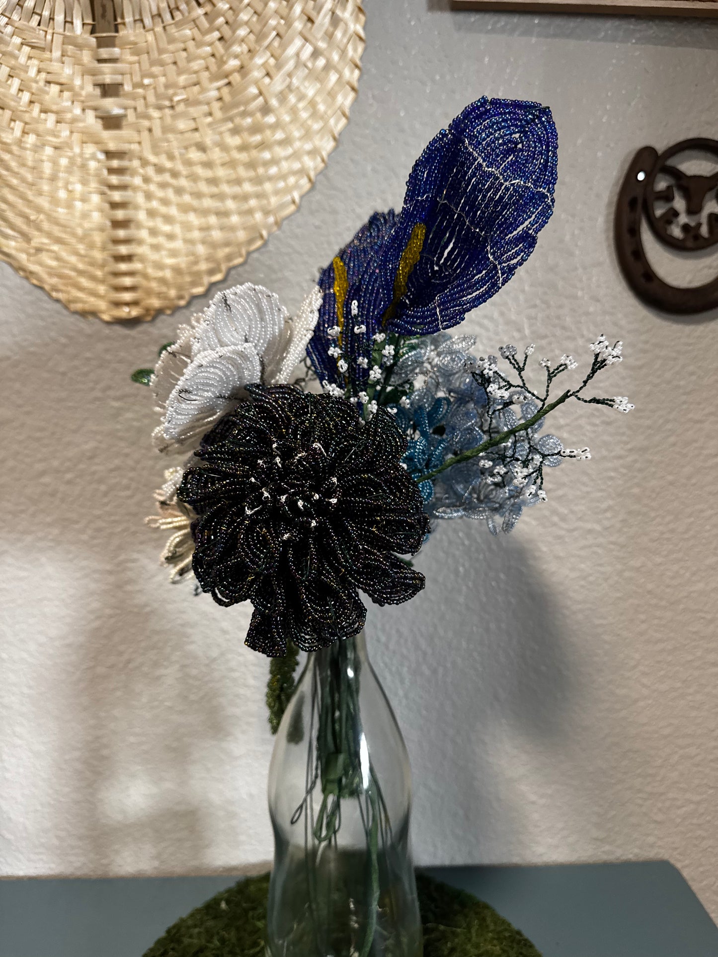 Blue floral bouquet
